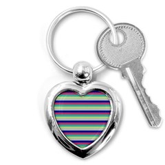 Stripey 6 Key Chain (Heart)