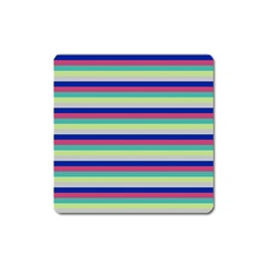 Stripey 6 Square Magnet