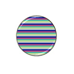 Stripey 6 Hat Clip Ball Marker (10 pack)