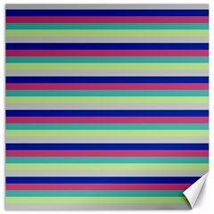 Stripey 6 Canvas 20  X 20  by anthromahe