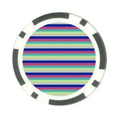 Stripey 6 Poker Chip Card Guard