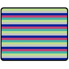 Stripey 6 Fleece Blanket (medium)  by anthromahe