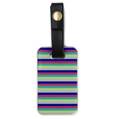 Stripey 6 Luggage Tag (one side)