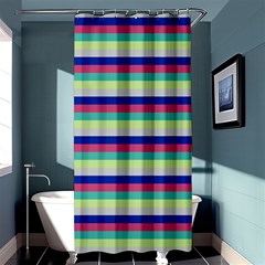 Stripey 6 Shower Curtain 36  X 72  (stall)  by anthromahe