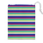 Stripey 6 Drawstring Pouch (5XL) Front