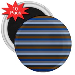 Stripey 7 3  Magnets (10 Pack)  by anthromahe