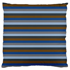 Stripey 7 Large Cushion Case (two Sides) by anthromahe