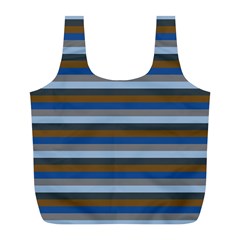 Stripey 7 Full Print Recycle Bag (l) by anthromahe