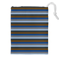 Stripey 7 Drawstring Pouch (4xl) by anthromahe