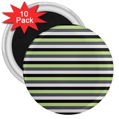 Stripey 8 3  Magnets (10 Pack)  by anthromahe