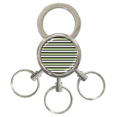 Stripey 8 3-ring Key Chain by anthromahe