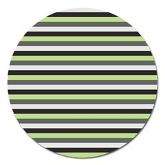 Stripey 8 Magnet 5  (round) by anthromahe