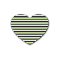 Stripey 8 Heart Coaster (4 Pack)  by anthromahe