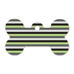 Stripey 8 Dog Tag Bone (two Sides) by anthromahe