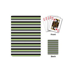 Stripey 8 Playing Cards Single Design (mini) by anthromahe