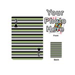 Stripey 8 Playing Cards 54 Designs (Mini) Front - Spade3