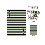 Stripey 8 Playing Cards 54 Designs (Mini) Front - Spade5