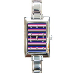 Stripey 9 Rectangle Italian Charm Watch by anthromahe