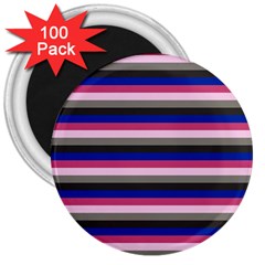 Stripey 9 3  Magnets (100 Pack) by anthromahe