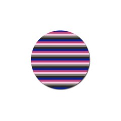 Stripey 9 Golf Ball Marker by anthromahe