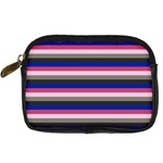 Stripey 9 Digital Camera Leather Case Front