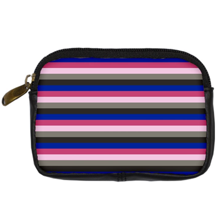 Stripey 9 Digital Camera Leather Case