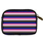 Stripey 9 Digital Camera Leather Case Back