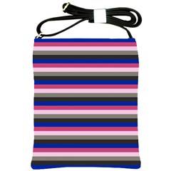 Stripey 9 Shoulder Sling Bag by anthromahe