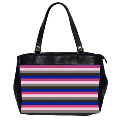 Stripey 9 Oversize Office Handbag (2 Sides) by anthromahe