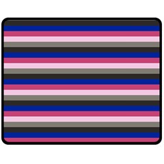 Stripey 9 Fleece Blanket (medium)  by anthromahe