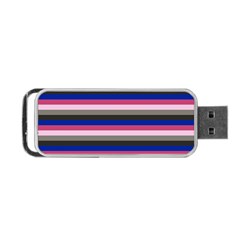 Stripey 9 Portable Usb Flash (two Sides) by anthromahe