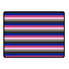 Stripey 9 Double Sided Fleece Blanket (small)  by anthromahe