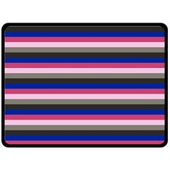 Stripey 9 Double Sided Fleece Blanket (large)  by anthromahe