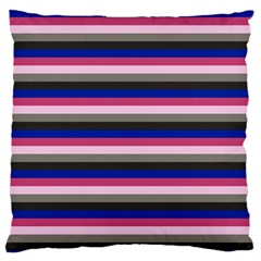 Stripey 9 Standard Flano Cushion Case (two Sides) by anthromahe