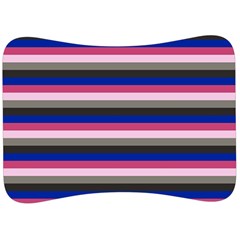 Stripey 9 Velour Seat Head Rest Cushion by anthromahe