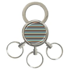 Stripey 10 3-ring Key Chain by anthromahe