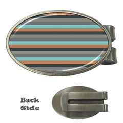 Stripey 10 Money Clips (oval)  by anthromahe