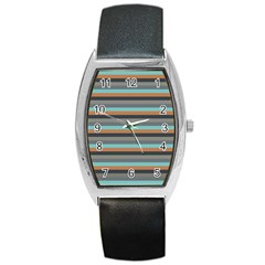 Stripey 10 Barrel Style Metal Watch by anthromahe