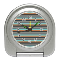 Stripey 10 Travel Alarm Clock by anthromahe