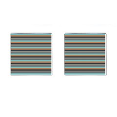 Stripey 10 Cufflinks (square) by anthromahe