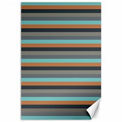 Stripey 10 Canvas 12  X 18  by anthromahe