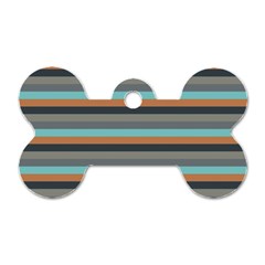 Stripey 10 Dog Tag Bone (two Sides) by anthromahe