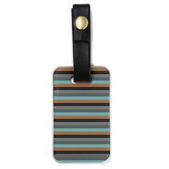 Stripey 10 Luggage Tag (one Side) by anthromahe