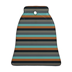 Stripey 10 Bell Ornament (two Sides)