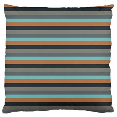 Stripey 10 Large Cushion Case (one Side) by anthromahe