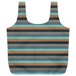 Stripey 10 Full Print Recycle Bag (XL) Front