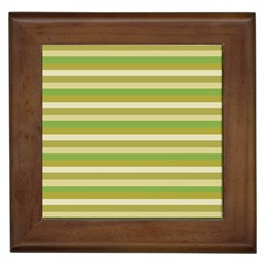 Stripey 11 Framed Tile by anthromahe