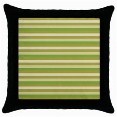 Stripey 11 Throw Pillow Case (black) by anthromahe