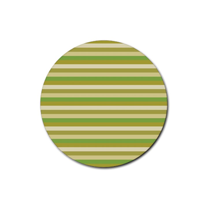 Stripey 11 Rubber Round Coaster (4 pack) 