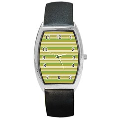 Stripey 11 Barrel Style Metal Watch by anthromahe